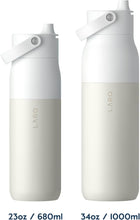 Load image into Gallery viewer, LARQ Bottle Swig Top 34oz - Insulated Stainless Steel Water Bottle With Built-In Silicone Handle | Thermos, BPA Free | Reusable Water Bottle for Sports, Gym, and Travel, Granite White
