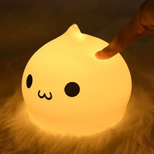 Load image into Gallery viewer, ZKLiLi Night Light for Kids, Cute Lamp Dumpling Light Birthday Gifts for Girls Boys, Kawaii Nightlight Silicone Portable Nursery Battery Powered Animal Night Lights for Baby Toddler Teen Bedrooms
