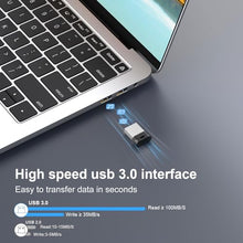Load image into Gallery viewer, RAOYI USB Stick 128GB USB 3.0 Flash Drive with Lanyard,128G Mini Fit Memory Stick Ultra Slim Thumb Drive Zip Drive for PC Desktop-Black
