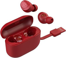 Load image into Gallery viewer, JLab Go Air Pop True Wireless Bluetooth Earbuds + Charging Case, Rose Red, Dual Connect, IPX4 Sweat Resistance, Bluetooth 5.1 Connection, 3 EQ Sound Settings Signature, Balanced, Bass Boost
