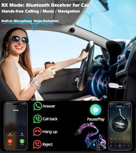 Load image into Gallery viewer, KAIY Airplane Bluetooth Adapter for Headphones, Bluetooth Transmitter for TV PC Headphones, Music Receiver for Home Stereo/Speakers, 3.5mm AUX Jack Wireless Audio Adapter for Car/Boat/Gym
