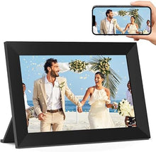 Load image into Gallery viewer, 10.1 Inch Digital Photo Frame - Frameo APP Smart Digital Photo Frame, 1080P Ultra HD Pixel Touch Screen Digital Photo Frame, 32GB Storage Digital Photo Frame - Best Gift for Birthday, Wedding, Family
