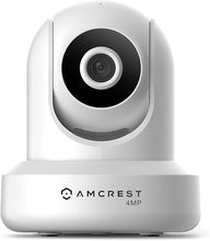 Load image into Gallery viewer, Amcrest 4MP ProHD Indoor WiFi, Security IP Camera with Pan/Tilt, Two-Way Audio, Night Vision, Remote Viewing, 4-Megapixel @30FPS, Wide 90° FOV, IP4M-1041W (White)
