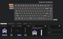 Load image into Gallery viewer, Keychron Q1 HE QMK Wireless Custom Mechanical Keyboard with Knob, 2.4 GHz/Bluetooth/Wired 75% Layout Hot-Swappable Programmable RGB Backlit Gateron Magnetic Switches for Mac Windows, Shell White
