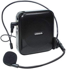 Load image into Gallery viewer, Rechargeable Portable Voice Amplifier with 10 Hrs. Battery Life, Headset Microphone with Speaker, Neck Strap &amp; Belt Clip Included, Covers Over 3300 Sq. Ft Ideal for Classroom Teachers &amp; Tour Guides
