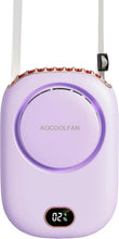 Load image into Gallery viewer, Portable Neck Fan, Handheld Mini Fan Small Personal Fan, Hand Held Fan USB Rechargeable Eyelash Fan for Kids Girls Boys Woman Man Home Outdoor Travel (purple)
