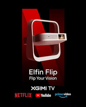 Load image into Gallery viewer, XGIMI Elfin Flip 2024 NEW Portable Projector, 1080P Resolution Outdoor Projector, Licensed Netflix, Build-in Adjustable Stand, Lightweight and Compact Design, 400 ISO Lumens, Screen Adaption
