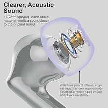 Load image into Gallery viewer, Wireless Earbuds Bluetooth 5.3 Headphones Bass Stereo Ear Buds with Noise Cancelling Mic LED Display in Ear Earphones IP7 Waterproof 36H Playtime for Laptop Pad Phones Sports Workout Grey
