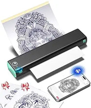 Load image into Gallery viewer, Phomemo M08F Wireless Tattoo Transfer Stencil Printer, Thermal Tattoo Machine with 10pcs Free Transfer Paper, Tattoo Printer Kit for Tattoo Artists &amp; Beginners, Compatible with Smartphone &amp; Pc
