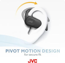 Load image into Gallery viewer, JVC nearphones Open Ear True Wireless Headphones with Pivot Motion Mecanism, 16mm Large Drivers Sound, Single Ear use, BT 5.4, Long Battery Life (up to 26 Hours) - HANP40TB (Black)

