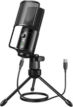 Load image into Gallery viewer, FIFINE Podcast Recording Microphone, PC USB Condenser Microphone for Streaming Vocal Music, Computer Desktop Microphone with Mute Button for Windows/Mac OS-K669PRO1
