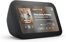 Load image into Gallery viewer, Amazon Echo Show 5 (newest model), Smart display with 2x the bass and clearer sound, Charcoal
