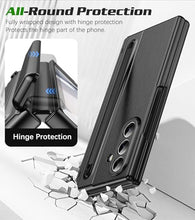 Load image into Gallery viewer, Hovisi for Samsung Galaxy Z Fold 7 Case with [S Pen] [with Hinge Protective &amp; Screen Protector] Leather Back Case, Protective Phone Case for Samsung Galaxy Z Fold 7 5G Phone Case with S Pen Black

