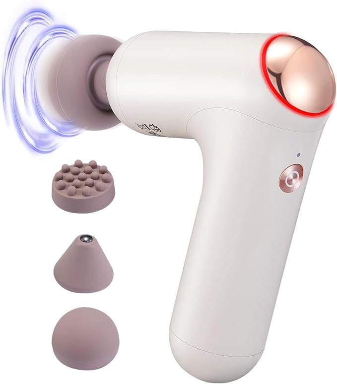 Breo Lucky 7 Massage Gun with Heat, Deep Tissue Muscle Massager, Stimulator, Body Relaxation, Low Noise for Recovery, Sports