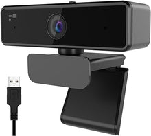 Load image into Gallery viewer, V11-Grey 2K Webcam for PC,2 MEMS Noise-Cancelling Microphone,1080P/60FPS,USB Plug&amp;Play&amp;Privacy Cover,for Zoom/Skype/Teams Conferencing and Video Calling,Grey
