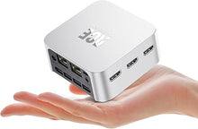 Load image into Gallery viewer, ACEMAGICIAN Win11 Mini PC,12th Alder Lake N100 12GB LPDDR5 256GB M.2 SSD Mini Desktop Computers, Smaller Mini Pc with 3 HDMI Support 4K UHD, Dual Gigabit Ethernet, 2.4G/5G WiFi/BT4.2
