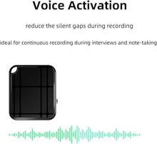 Load image into Gallery viewer, Voice Recorder, Long Battey Life Voice Recording Device with AI Intelligent Noise Reduction, Compatible with Windows iOS
