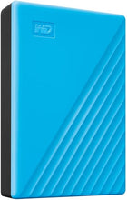 Load image into Gallery viewer, WD 4TB My Passport, Portable External Hard Drive, Blue, backup software with defense against ransomware, and password protection, USB 3.1/USB 3.0 compatible - WDBPKJ0040BBL-WESN
