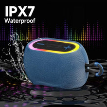 Load image into Gallery viewer, HWWR Portable Bluetooth Speaker, 360° Stereo Sound Loud Wireless Speaker, 24H Playtime, IPX7 Waterproof, Bluetooth 5.3, TWS Pairing, RGB Lights, Portable Speakers for Outdoor Camping Hiking Party
