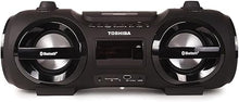 Load image into Gallery viewer, Toshiba Wireless Bluetooth Boombox Speaker: Portable CD Boom Box with FM Radio, Remote &amp; LED Lights
