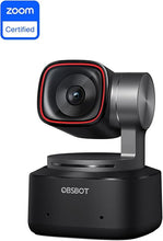 Load image into Gallery viewer, OBSBOT Tiny 2 Webcam 4K Voice Control PTZ, AI Tracking Multi-Mode &amp; Auto Focus, Web Camera with 1/1.5&quot; Sensor, Gesture Control, 60 FPS, HDR Light Correction, Webcam for PC, Streaming, Meeting, etc.
