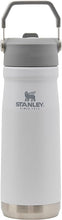 Load image into Gallery viewer, Stanley IceFlow Stainless Steel Water Jug with Straw, Vacuum Insulated Water Bottle for Home and Office, Reusable Tumbler with Straw Leak Resistant Flip, Polar, 22 OZ
