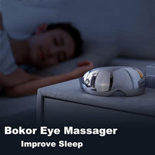 Load image into Gallery viewer, BOKOR Eye Massager with Heat - FSA/HSA Approved Eye Massager, Accupressure Massage with Vibration, Heated Eye Mask for Migraines, Dark Circles, Eye Strain, Dry Eyes &amp; Improve Sleep - Birthday Gift
