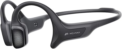 HaptiFit Terra Advanced Smart Sports Wearable, Open Ear Bluetooth Bone Conduction Headphones with Mic and 32GB MP3, Waterproof Wireless Earphones for Workouts, Swimming and Running, Black