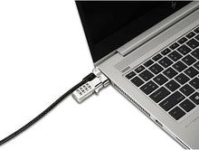 Load image into Gallery viewer, Kensington Universal 3-in-1 Combination Laptop Lock, Computer Security Locking Cable - Resettable Version (K62316WW), Black
