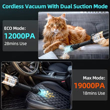 Load image into Gallery viewer, AX2V Handheld Car Vacuum Cordless Rechargeable 19000PA Mini Vacuum Cleaner, Low Noise Portable Vacuum, with Cleaning Gel for Car Detailing Keyboard Cleaner Home Cleaning

