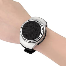 Load image into Gallery viewer, Wireless Wearable Waterproof Wrist Portable Bluetooth Speaker Watch with Multi Function FM Radio &amp; MP3 Player &amp; TWS &amp; Selfie &amp; Ultra Long Standby Time for Running, Hiking, Riding?Silver?
