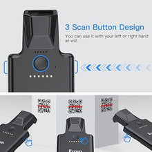 Load image into Gallery viewer, Upgraded Eyoyo QR Code Scanner Bluetooth Android Barcode Scanner, Portable Back Clip Wireless 1D 2D UPC ISBN Inventory Barcode Reader PDF417 Data Matrix Code Compatible with iPhone, Android Phone
