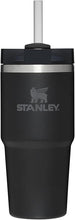 Load image into Gallery viewer, Stanley Quencher H2.0 FlowState Stainless Steel Vacuum Insulated Tumbler with Lid and Straw for Water, Iced Tea or Coffee, Smoothie and More, Black , 14 oz
