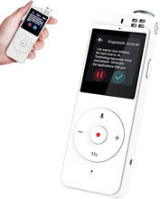 Load image into Gallery viewer, Navitomoon Digital Voice Recorder with Playback, Speech to Text and Instant Translation, Voice to Text Recorder with Transcription, No Subscription, Suitable for Lectures Meetings Classrooms
