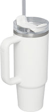 Load image into Gallery viewer, STANLEY Quencher H2.0 FlowState Stainless Steel Vacuum Insulated Tumbler with Lid and Straw for Water, Iced Tea or Coffee (Deep Purple, 40 oz) (White, 40 oz)
