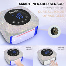 Load image into Gallery viewer, Lavinda UV LED Nail Lamp, 54W Rechargeable Cordless Nail Lamp Nail Dryer Gel Polish UV Nail Light with 4 Timer Setting, Professional Quick Dry Curing Lamp with Display Auto Sensor for Salon &amp; Home

