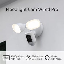 Load image into Gallery viewer, Ring Floodlight Cam Wired Pro with Bird’s Eye View and 3D Motion Detection, White
