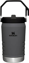 Load image into Gallery viewer, Stanley IceFlow Stainless Steel Water Jug with Straw, Vacuum Insulated Water Bottle for Home and Office, Reusable Tumbler with Straw Leak Resistant Flip, Charcoal, 40OZ
