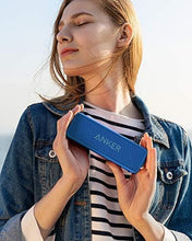 Load image into Gallery viewer, Anker Soundcore 2 12W Portable Wireless Bluetooth Speaker: Better Bass, 24-Hour Playtime, 66ft Bluetooth Range, IPX7 Water Resistance &amp; Built-in Mic, Dual-Driver Speaker for Beach, Travel, Party- Blue
