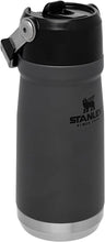 Load image into Gallery viewer, Stanley IceFlow Stainless Steel Water Jug with Straw, Vacuum Insulated Water Bottle for Home and Office, Reusable Tumbler with Straw Leak Resistant Flip, Charcoal, 17 OZ
