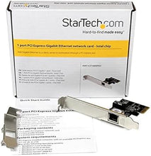 Load image into Gallery viewer, StarTech.com 1-Port Gigabit Ethernet Network Card - PCI Express, Intel I210 NIC - Single Port PCIe Network Adapter Card with Intel Chipset (ST1000SPEXI)
