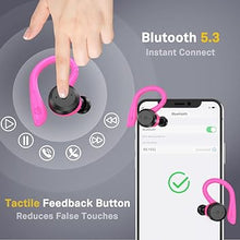 Load image into Gallery viewer, APEKX Bluetooth Headphones True Wireless Earbuds with Charging Case IPX7 Waterproof Stereo Sound Earphones Built-in Mic in-Ear Headsets Deep Bass for Sport Running Red
