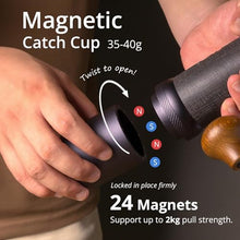 Load image into Gallery viewer, 1Zpresso J-Ultra Manual Coffee Grinder Iron Gray, Conical Burr, Foldable Handle, Magnet Catch Cup Capacity 40g, Numerical Adjustable Finely Setting, Faster Grinding Efficiency ideal for Espresso
