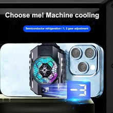 Load image into Gallery viewer, Phone Cooler with Semiconductor Refrigeration,.Cellphone Radiator for Tiktok Live Streaming, Outdoor Vlog, For gaming this works phenomenal, keeps your phone cool while keeping speed normal.
