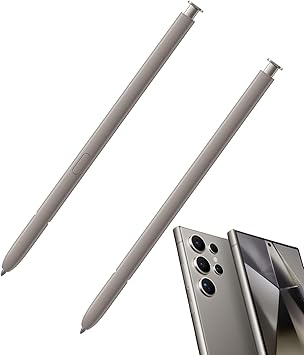 2 Pack S24 Ultra S Pen for Samsung Galaxy S24 Ultra S Pen Replacement, US Version, EJ-PS928BJEGUS, for Samsung Galaxy S24 Ultra Stylus Pen withoutBluetooth (Light Gray)