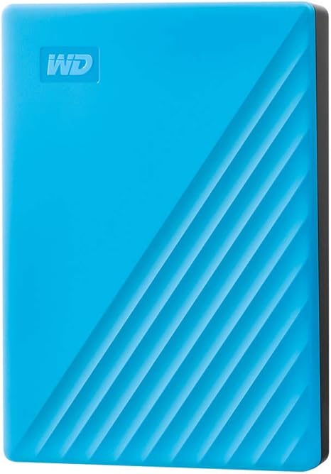 WD 4TB My Passport, Portable External Hard Drive, Blue, backup software with defense against ransomware, and password protection, USB 3.1/USB 3.0 compatible - WDBPKJ0040BBL-WESN