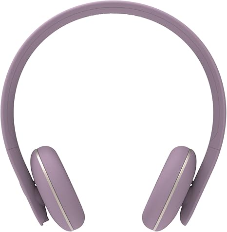 Ahead Wireless Bluetooth On Ear Headphones, Purple, Noise Cancelling, 20 Hours Long Play Time, Fast Charging