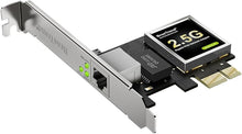 Load image into Gallery viewer, BrosTrend 2.5Gb Network Card, PCIe Network Adapter RJ45 NIC with Extra Low-profile Bracket PCI Express Gigabit Ethernet Card for Windows 11/10/8.1/8/7/XP, Windows Server... Limited Lifetime Protection
