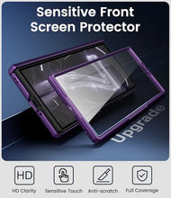 Load image into Gallery viewer, BXYJY for Samsung Galaxy Z Fold 7 Slim Case with Stand, Glass Screen Protector, Full Hinge Protection, Thin &amp; Rugged, Shockproof Protective Phone Case Cover for Samsung Galaxy Z Fold7 2025, Purple
