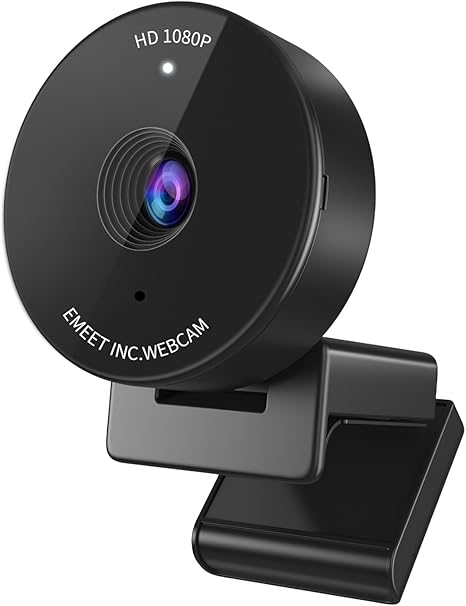 EMEET 1080P Webcam - USB Webcam with Microphone & Physical Privacy Cover, Noise-Canceling Mic, Auto Light Correction, C950 Ultra Compact FHD Web Cam w/ 70°View for Meeting/Online Classes/Zoom/YouTube